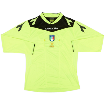 2014-15 Italy Diadora Referee L/S Shirt - 9/10 - (M)