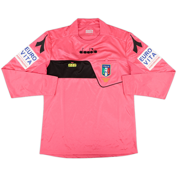 2017-18 Italy Diadora Referee L/S Shirt - 9/10 - (M)