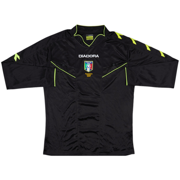 2013-15 Italy Diadora Referee L/S Shirt - 7/10 - (M)