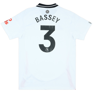 2024-25 Fulham Match Issue Home Shirt Bassey #3