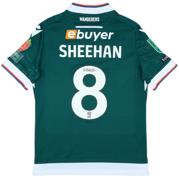 2024-25 Bolton Match Issue Carabao Cup Away Shirt Sheehan #8