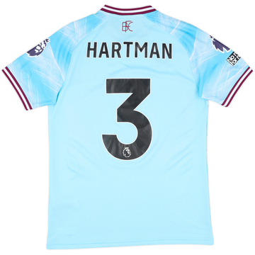 2025-26 Burnley Match Issue Away Shirt Hartman #3