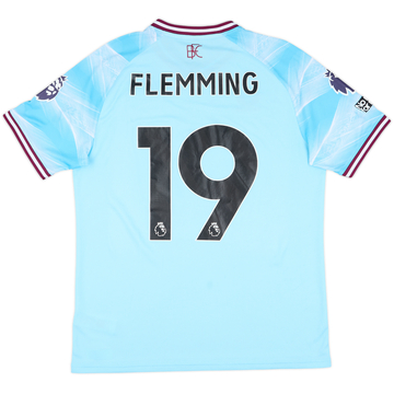 2025-26 Burnley Match Issue Away Shirt Flemming #19