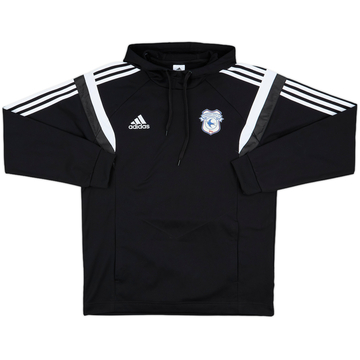 2015-16 Cardiff City adidas Hooded Sweat Top - 8/10 - (L)