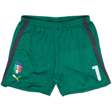 2008-09 Italy Player Issue GK Shorts #1 - 7/10 - (XL)