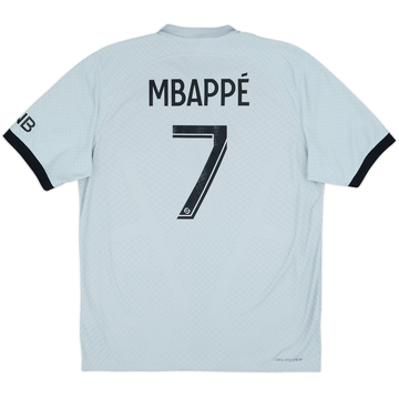 2022-23 Paris Saint-Germain Authentic Away Shirt Mbappe #7 - 9/10 - (L)