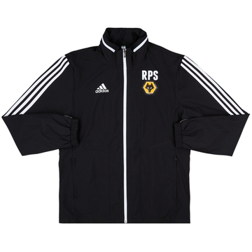 2019-20 Wolves adidas Staff Issue Hooded Rain Jacket RPS - 9/10 - (M)