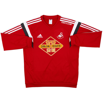 2014-15 Swansea City adidas Sweat Top - 9/10 - (L)