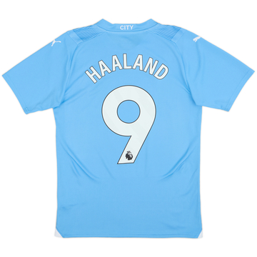 2023-24 Manchester City Home Shirt Haaland #9 - 10/10 - (S)