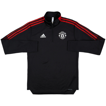 2021-22 Manchester United adidas 1/4 Drill Top - 9/10 - (M)