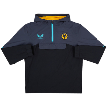 2021-22 Wolves Castore 1/4 Zip Hooded Rain Jacket - 10/10 - (M)