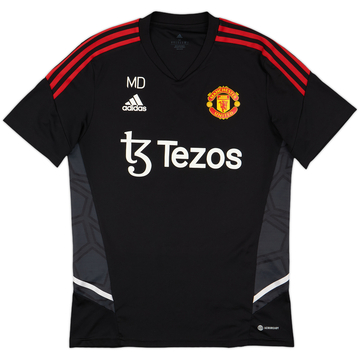 2022-23 Manchestr United Staff Issue adidas Training Shirt MD - 9/10 - (M)