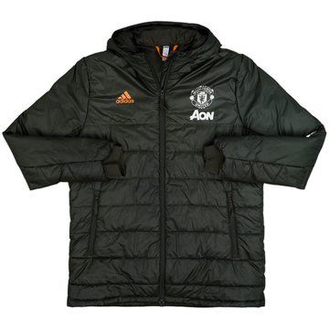 2020-21 Manchester United adidas Padded Bench Coat - 7/10 - (XL)