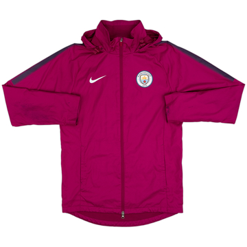 2017-18 Manchester City Nike Hooded Rain Jacket - 10/10 - (M)