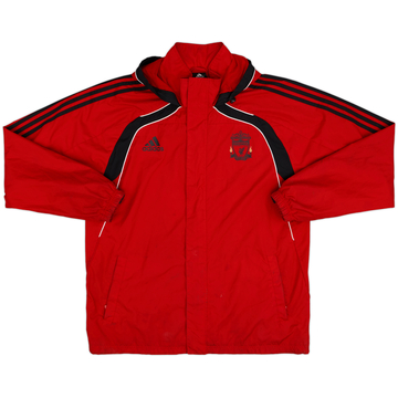 2010-11 Liverpool adidas Hooded Rain Jacket - 7/10 - (L/XL)