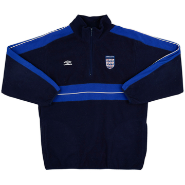 2000-02 England Umbro 1/4 Zip Fleece Top - 8/10 - (M)