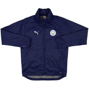 2021-22 Manchester City Puma Hooded Rain Coat - 9/10 - (S)