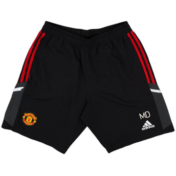 2022-23 Manchester United adidas Staff Issue Training Shorts MD - 9/10 - (M)