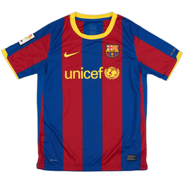 2010-11 Barcelona Home Shirt - 8/10 - (L.Boys)