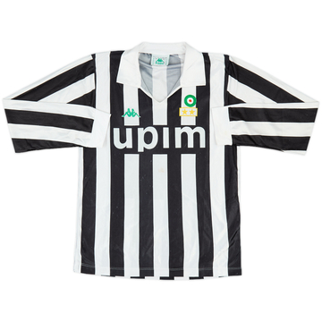 1991-92 Juventus Basic Home L/S Shirt - 8/10 - (M)