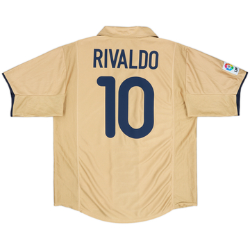 2001-03 Barcelona Away Shirt Rivaldo #10 - 8/10 - (XL)