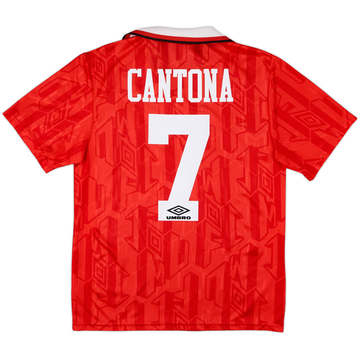 1992-94 Manchester United Home Shirt Cantona #7 - 8/10 - (M)