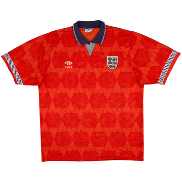 1990-93 England Away Shirt - 6/10 - (L)