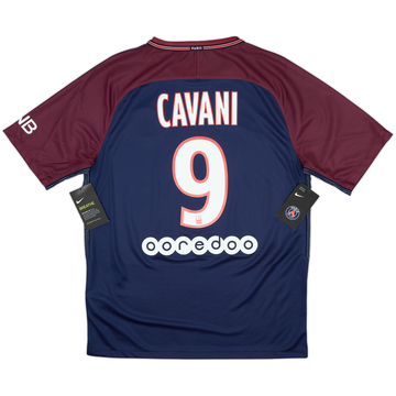 2017-18 Paris Saint-Germain Home Shirt Cavani #9 (M)
