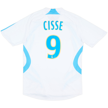 2007-08 Olympique Marseille Home Shirt Cisse #9 - 6/10 - (S)