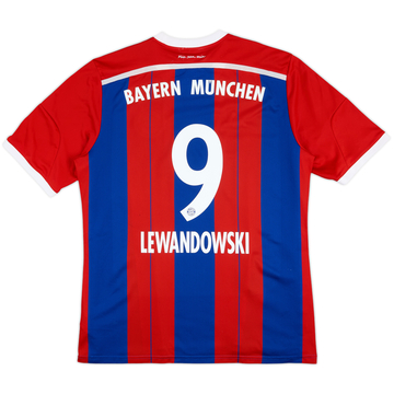 2014-15 Bayern Munich Home Shirt Lewandowski #9 - 7/10 - (XL)