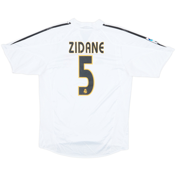2004-05 Real Madrid Home Shirt Zidane #5 - 6/10 - (M)