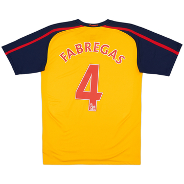 2008-09 Arsenal Away Shirt Fabregas #4 - 8/10 - (XL.Boys)