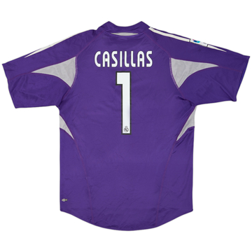 2004-05 Real Madrid GK S/S Shirt Casillas #1 - 6/10 - (S)