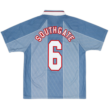 1996-97 England Away Shirt Southgate #6 - 8/10 - (L)