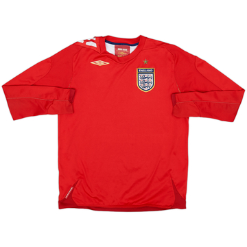 2006-08 England Away L/S Shirt - 8/10 - (L.Boys)