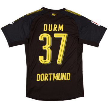 2017-18 Borussia Dortmund Away Shirt Durm #37 - 9/10 - (M)