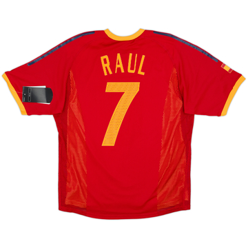 2002-04 Spain Player Issue Home Shirt Raul #7 (M)