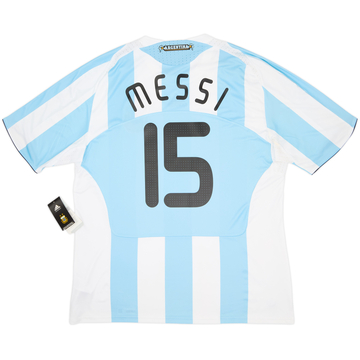 2007-09 Argentina Home Shirt Messi #15 (XXL)