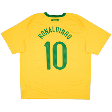 2010-11 Brazil Home Shirt Ronaldinho #10 (XXL)