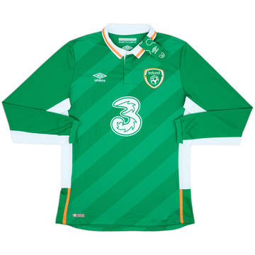 2016-17 Ireland Home L/S Shirt (L)