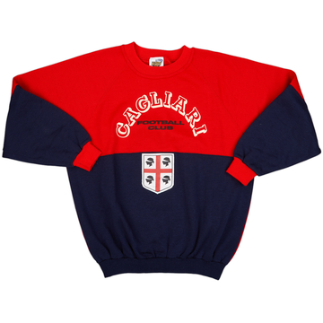 1990-91 Cagliari Le Felpe Dei Grandi Club Sweat Top - 9/10 - (M)