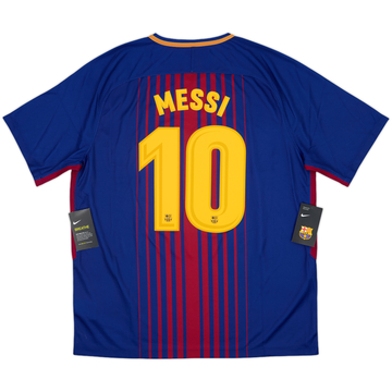 2017-18 Barcelona Home Shirt Messi #10 (XL)
