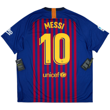 2018-19 Barcelona Home Shirt Messi #10 (XXL)