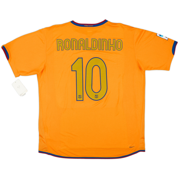 2006-08 Barcelona Away Shirt Ronaldinho #10 (XL)