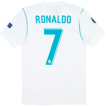 2017-18 Real Madrid Auténtica Camiseta Local Ronaldo #7 (S)