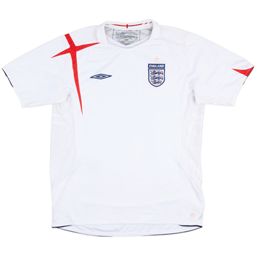 2005-07 England Home Shirt - 5/10 - (L)