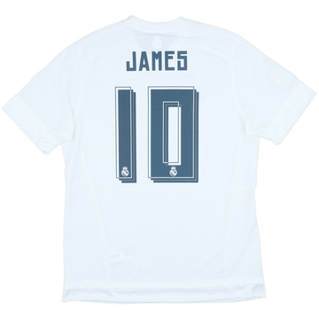 2015-16 Real Madrid Home Shirt James #10 (L)