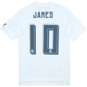 2015-16 Real Madrid Home Shirt James #10 (XS)