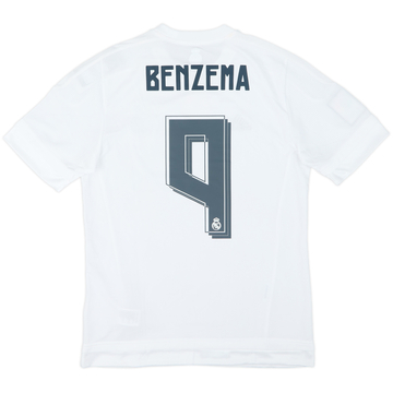 2015-16 Real Madrid Home Shirt Benzema #9 (L)
