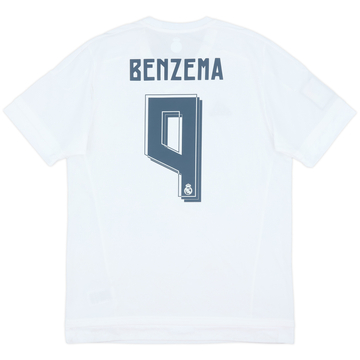 2015-16 Real Madrid Home Shirt Benzema #9 (L)